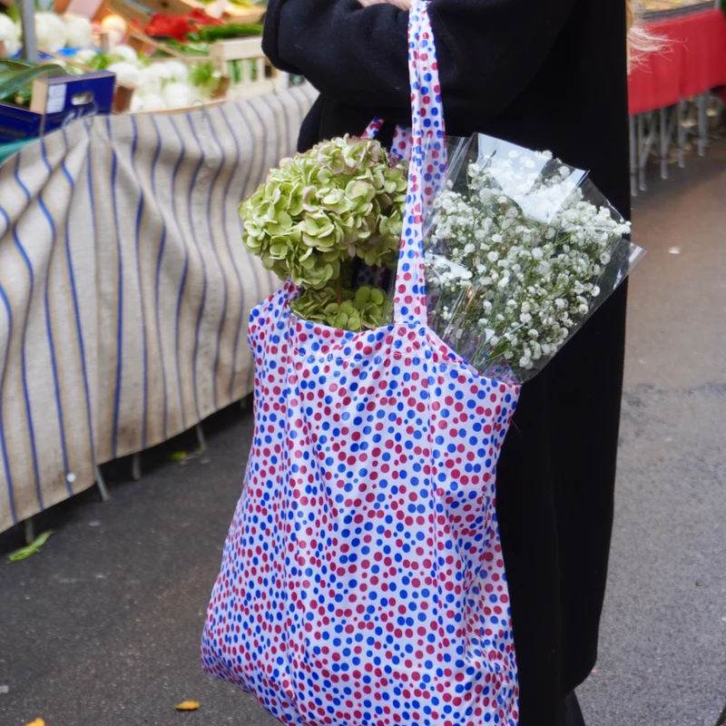 TOTE BAG POIS BLEU BLANC ROUGE