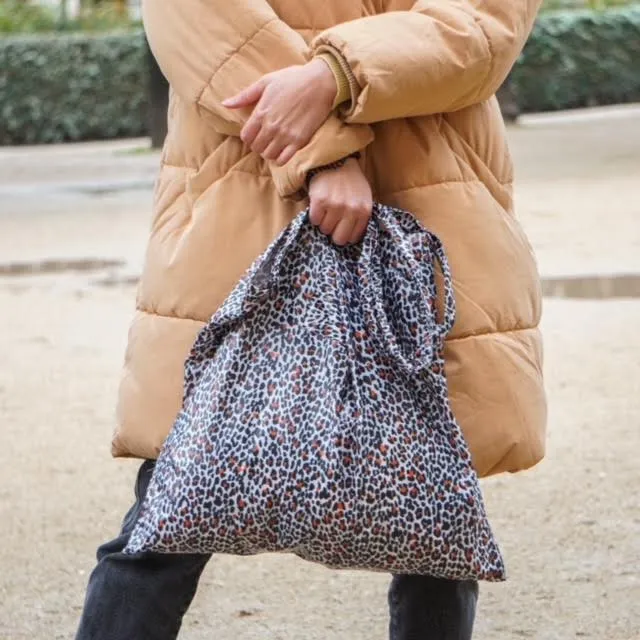 TOTE BAG PANTHÈRE MARRON