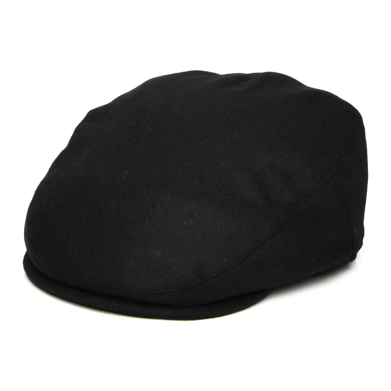 Casquette Plate en Melton Italien Aldo noir FAILSWORTH