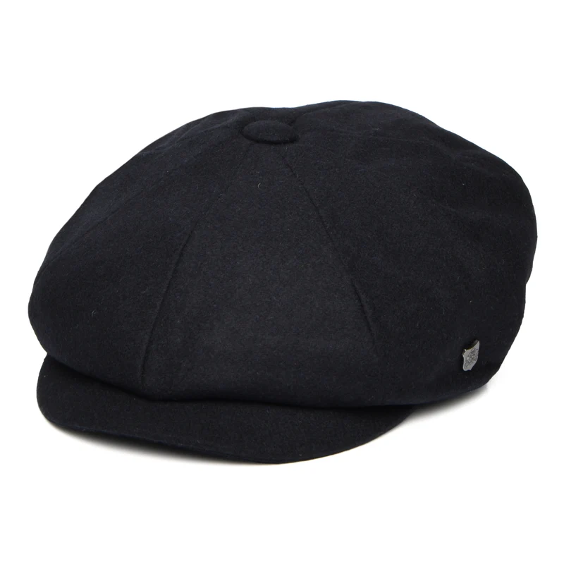 Casquette Gavroche en Melton Italien Gino bleu marine FAILSWORTH