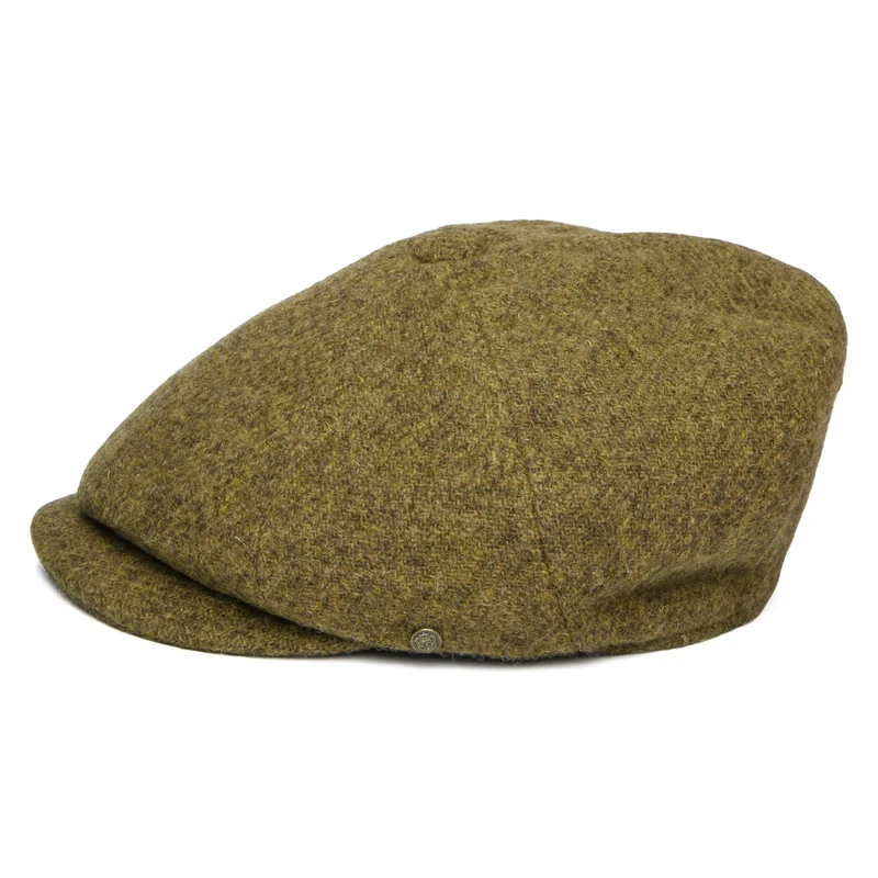 Casquette Gavroche en HARRIS TWEED Carloway mousse FAILSWORTH