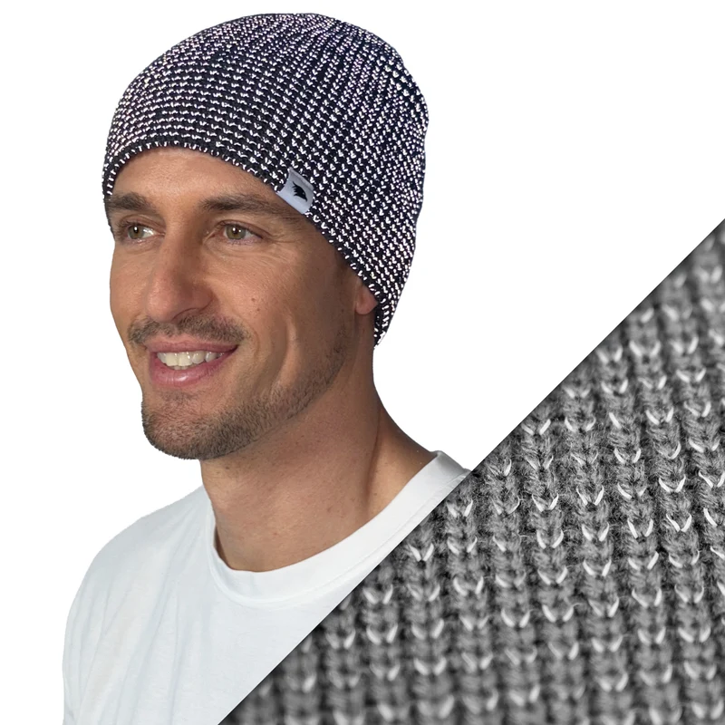 Reflective Beanie - Bonnet tricoté avec fil réfléchissant