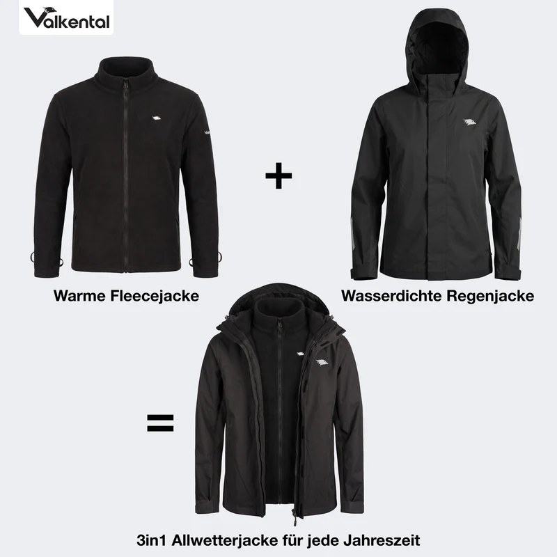 Veste 3 en 1 Smart Jacket - 100 % réfléchissante et imperméable