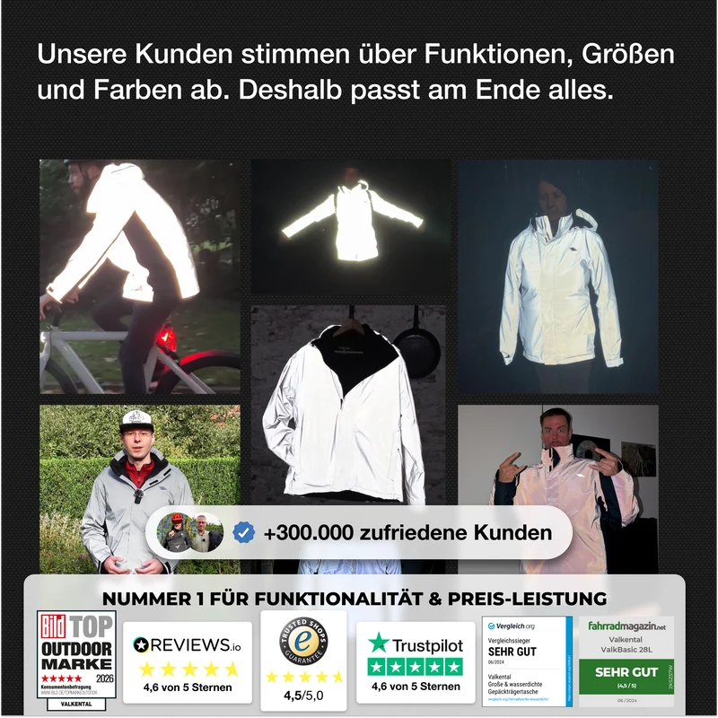 Veste 3 en 1 Smart Jacket - 100 % réfléchissante et imperméable
