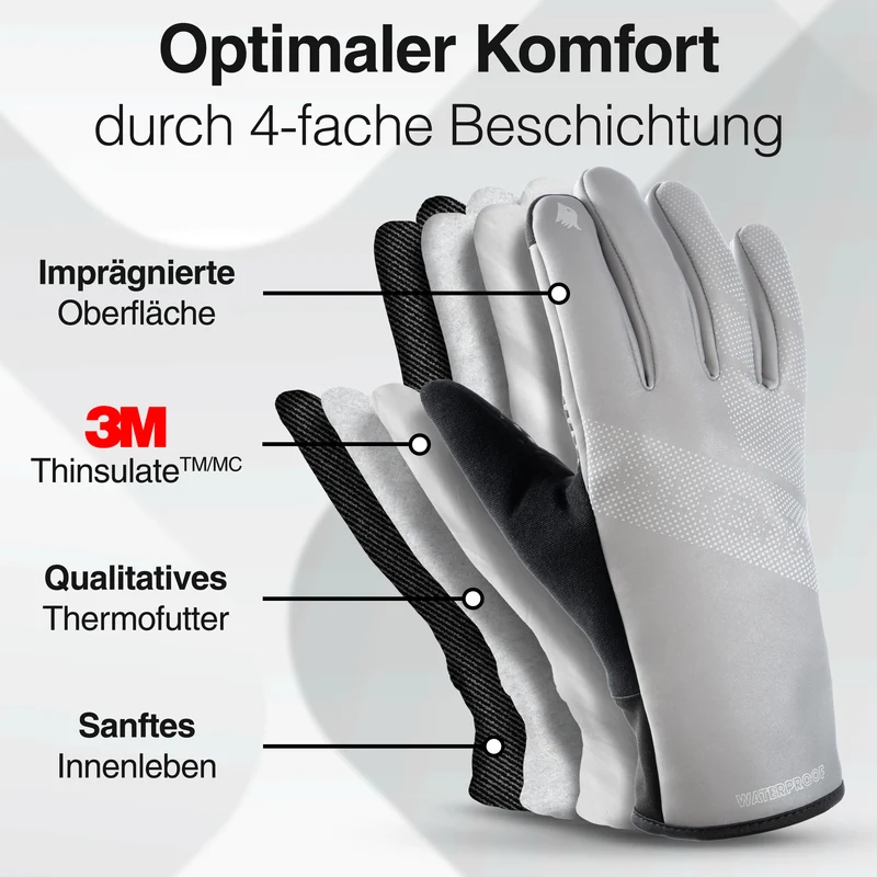 GloRider V2 Ultra - Gants d'hiver étanches avec isolation 3M
