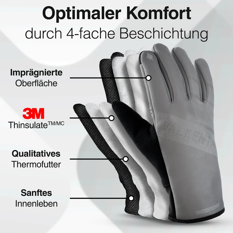 GloRider V2 Ultra - Gants d'hiver étanches avec isolation 3M
