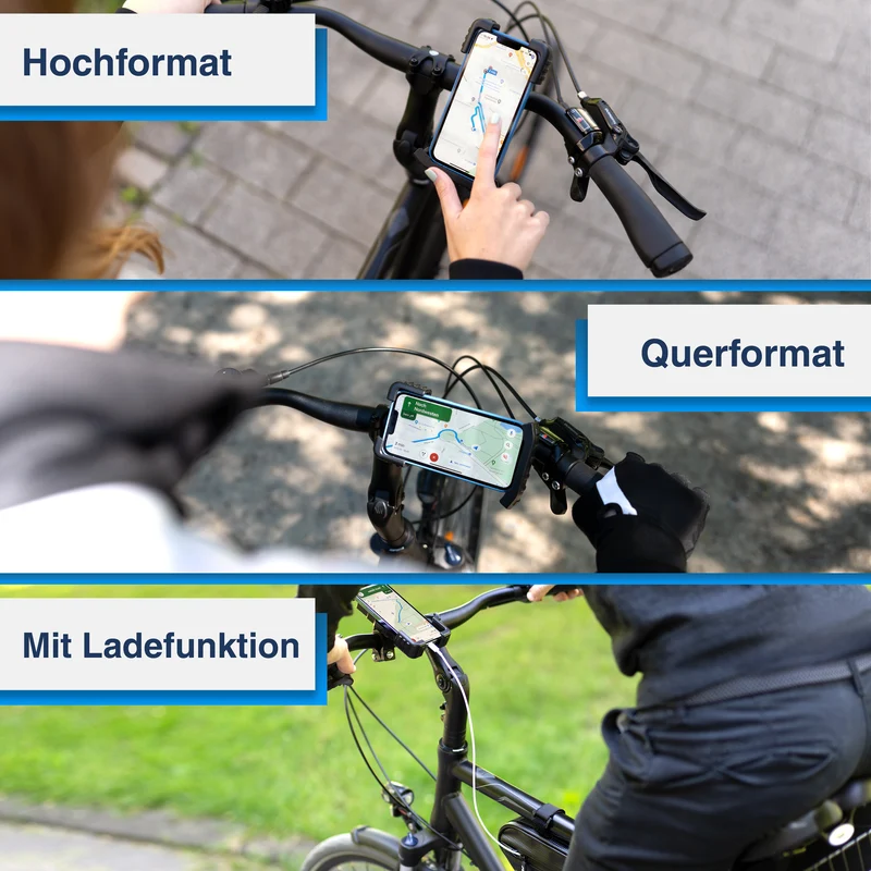 PhoneFix - support de téléphone portable pour vélo à fixer sur le guidon