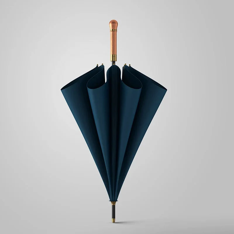 Luxury Wooden Handle Rain Umbrella - OL114