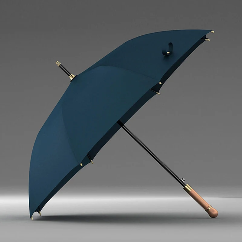 Luxury Wooden Handle Rain Umbrella - OL114