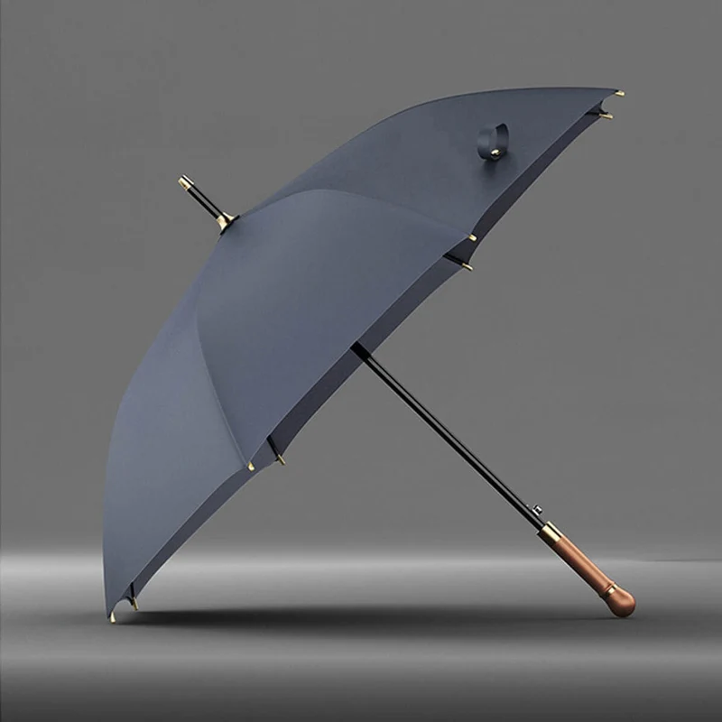 Luxury Wooden Handle Rain Umbrella - OL114