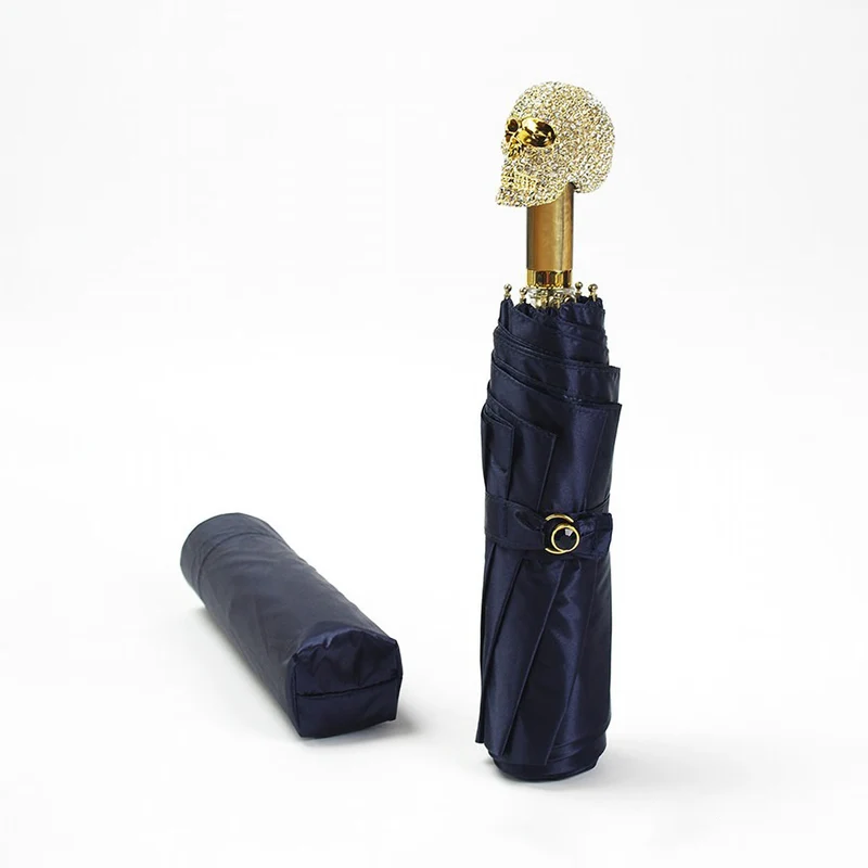 Diamond Skull Folding Umbrella