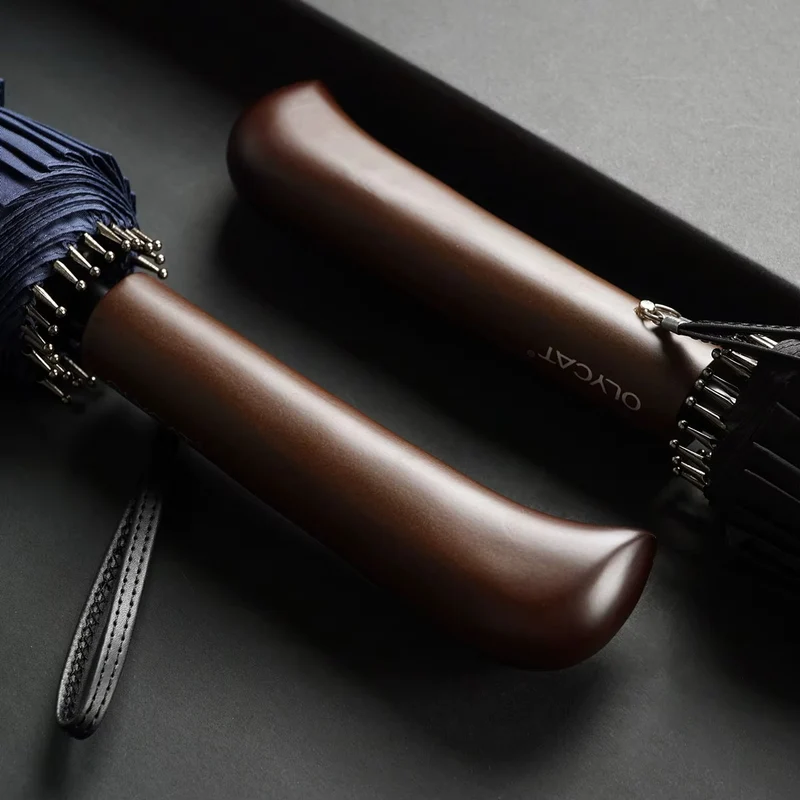 24 Rib Wooden Handle Umbrella - OL100