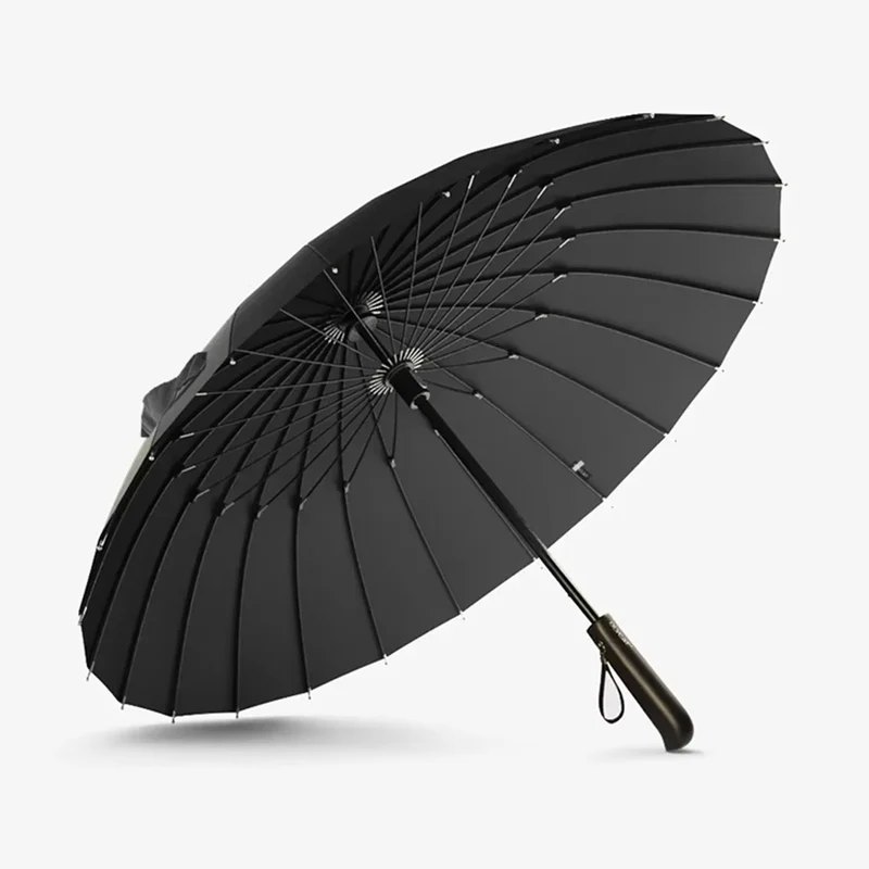 24 Rib Wooden Handle Umbrella - OL100