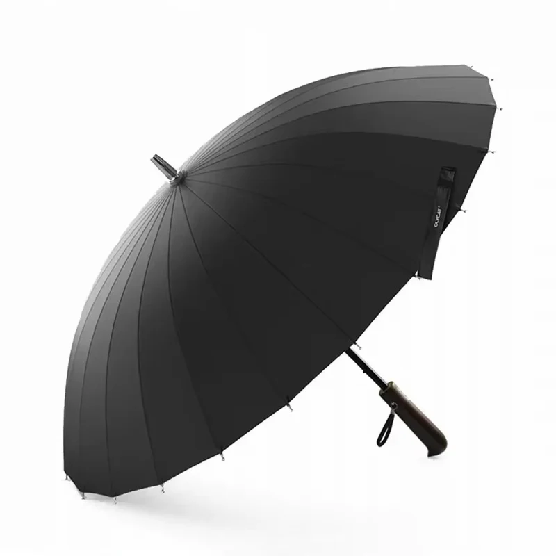 24 Rib Wooden Handle Umbrella - OL100