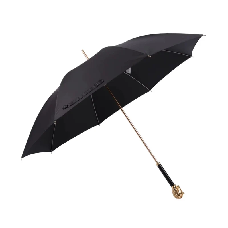 Gold Horse Handle Umbrella
