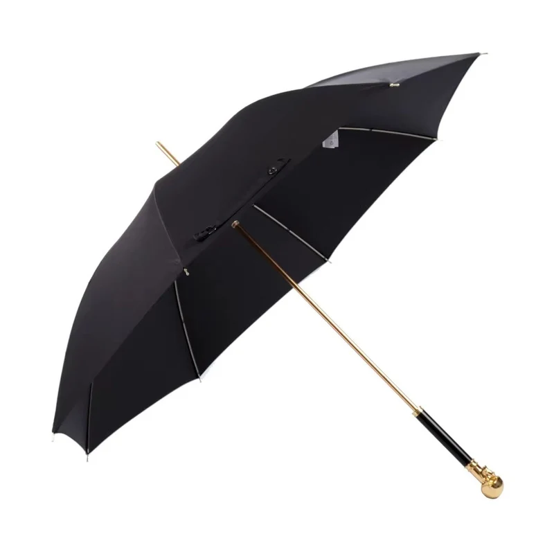 Gold Skull Handle Umbrella