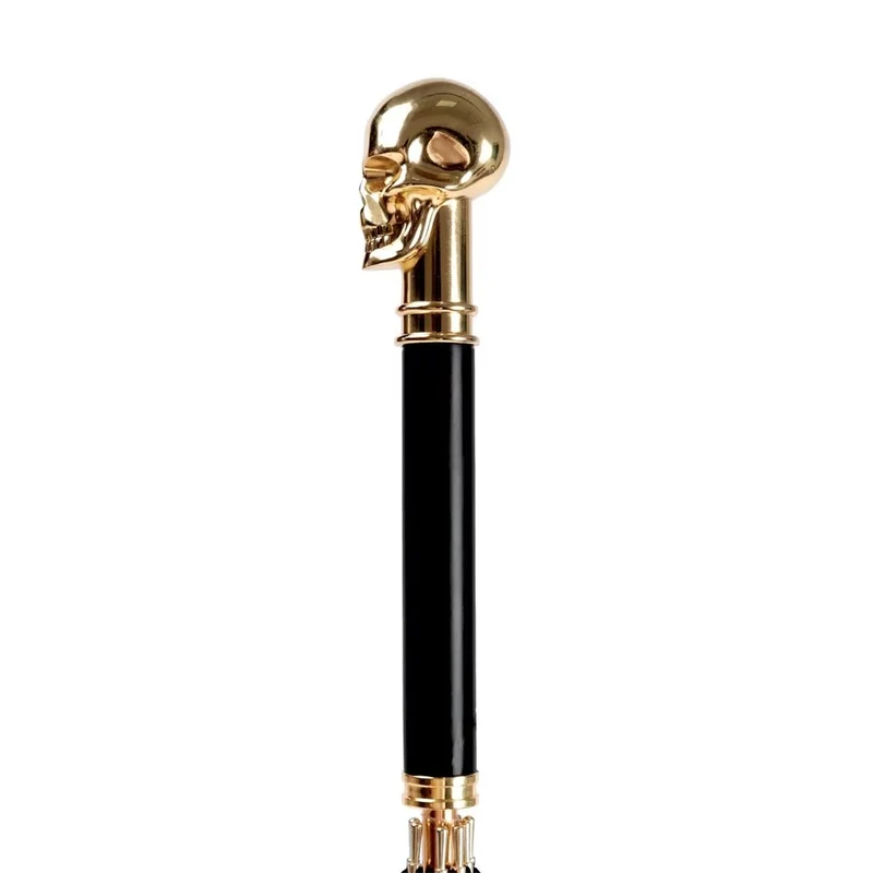 Gold Skull Handle Umbrella