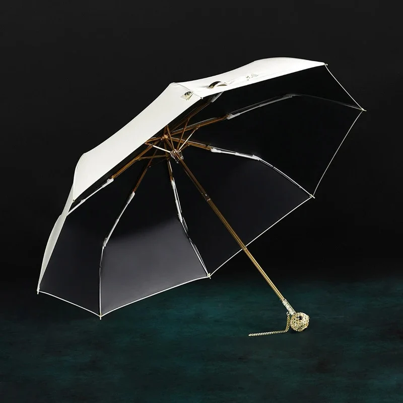 Prestige Crystal Handle Folding Umbrella