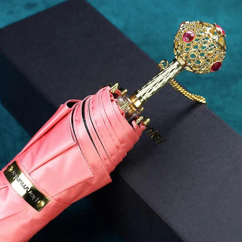 Prestige Crystal Handle Folding Umbrella