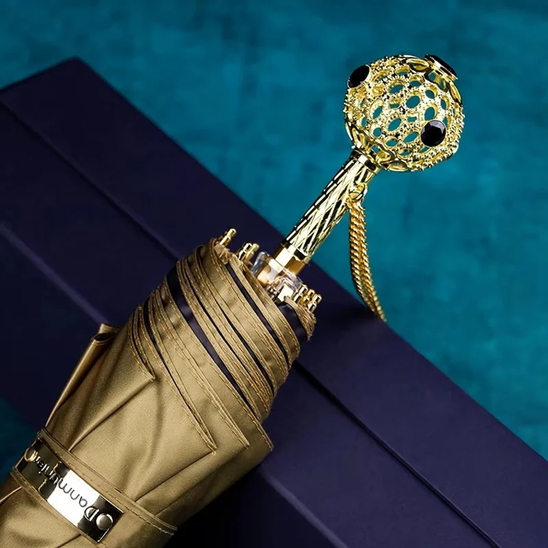 Prestige Crystal Handle Folding Umbrella