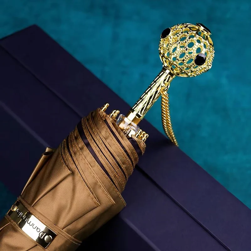 Prestige Crystal Handle Folding Umbrella