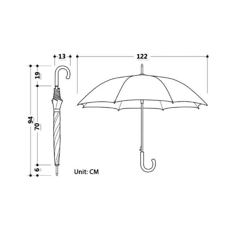 Bamboo Handle Umbrella - OL122
