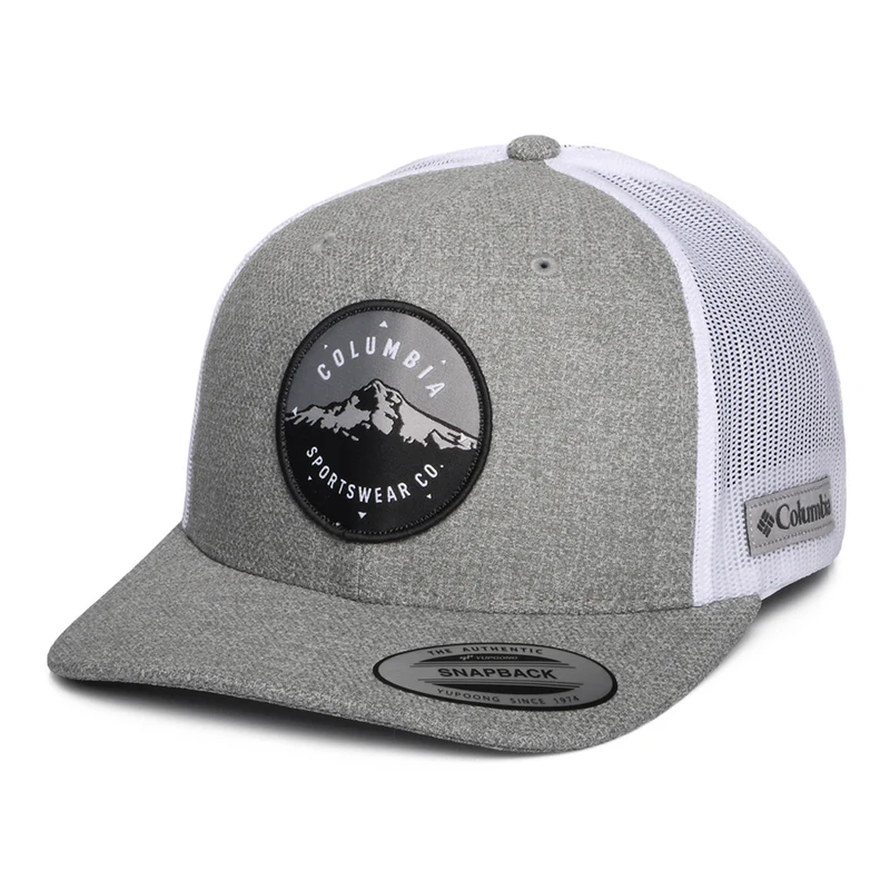 Casquette Trucker Mount Hood Circle Mesh gris chiné-blanc COLUMBIA