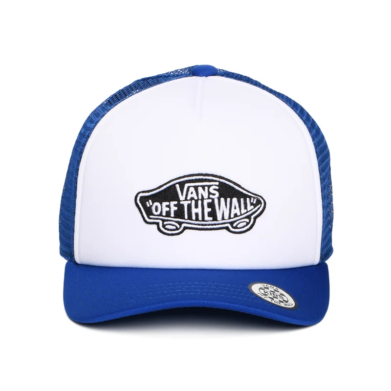 Casquette Trucker Enfant à Visière Incurvée Classic Patch blanc-bleu VANS