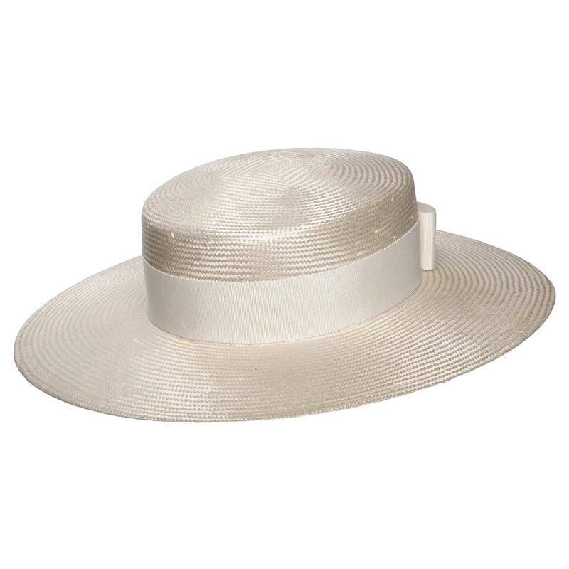 Chapeau Canotier Audrey beige-ivoire WHITELEY