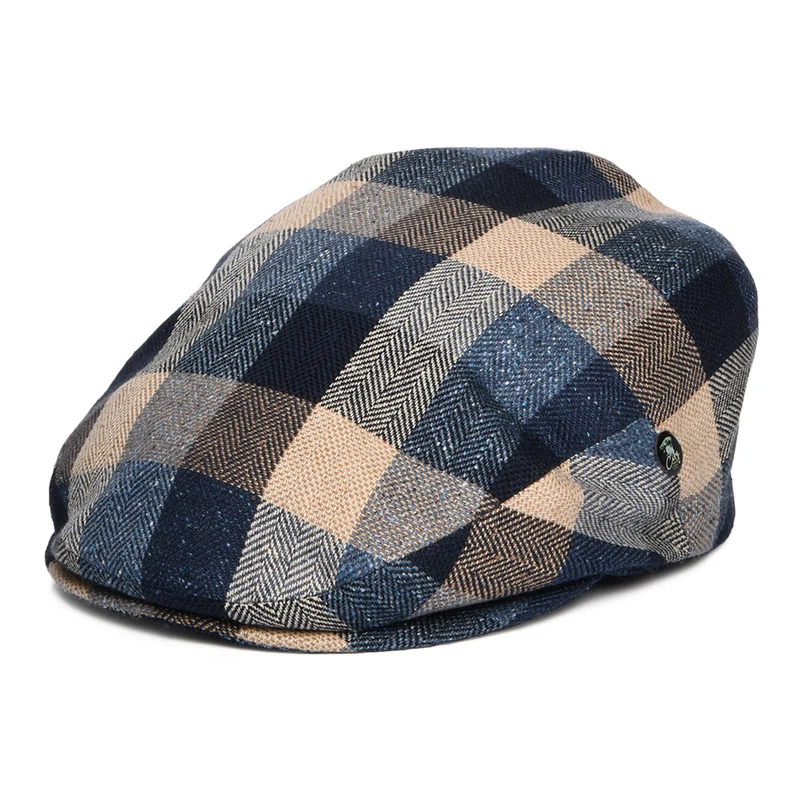Casquette Plate Été en Soie et Coton Patchwork bleu-multi CITY SPORT