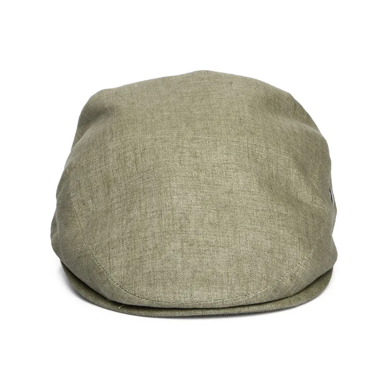 Casquette Plate en Lin Léger olive CITY SPORT