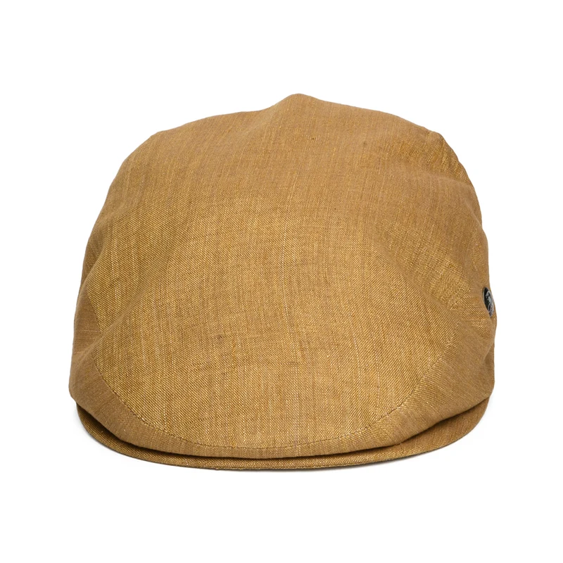 Casquette Plate en Lin Léger moutarde foncé CITY SPORT