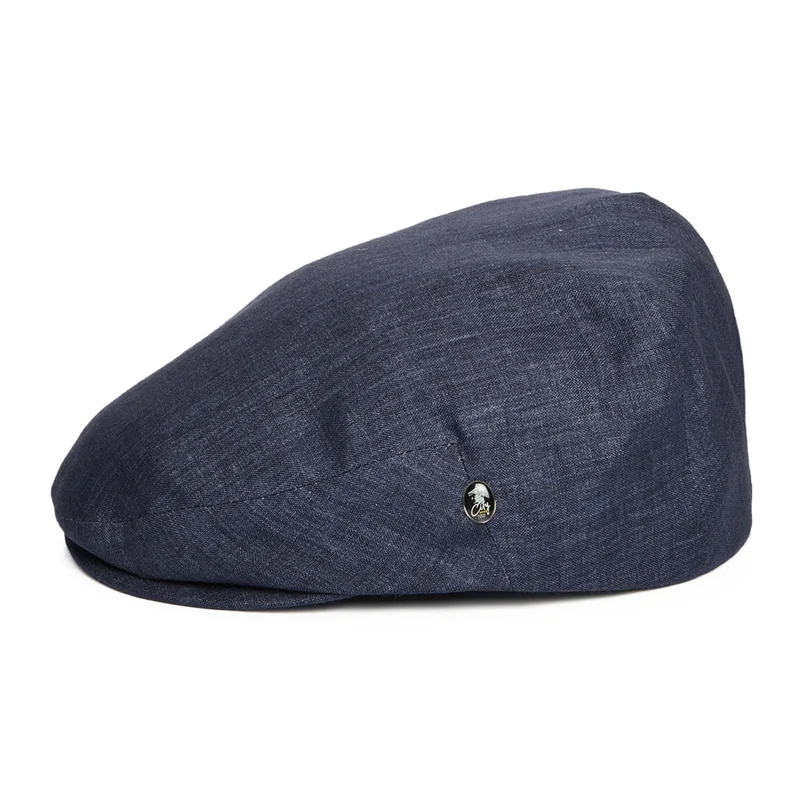 Casquette Plate en Lin Léger denim foncé CITY SPORT