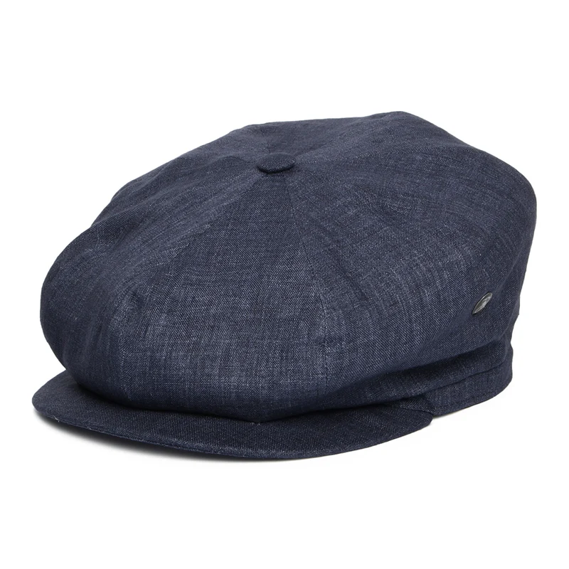Casquette Gavroche en Lin Léger denim foncé CITY SPORT
