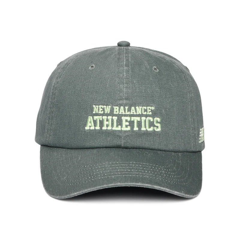 Casquette en Coton Sergé Délavé NB Athletics vert foncé NEW BALANCE