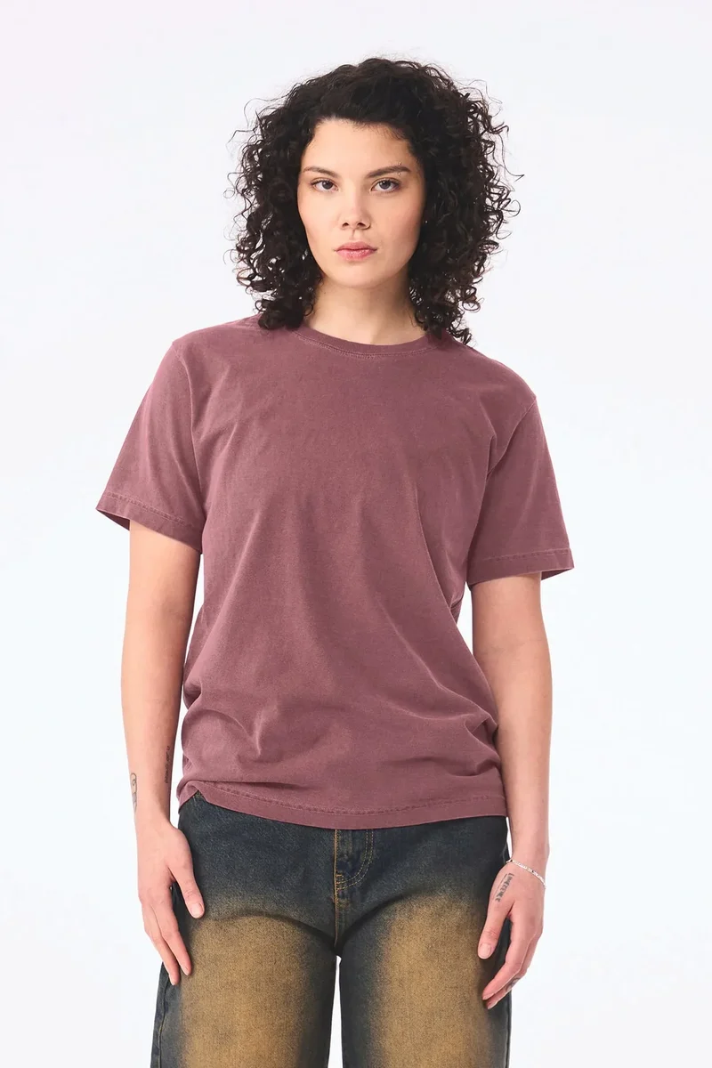 BE4810GD - T-shirt délavé épais unisexe