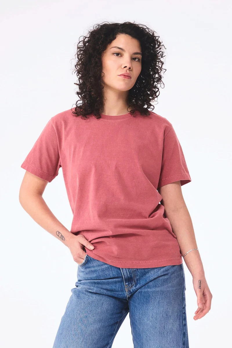 BE4810GD - T-shirt délavé épais unisexe