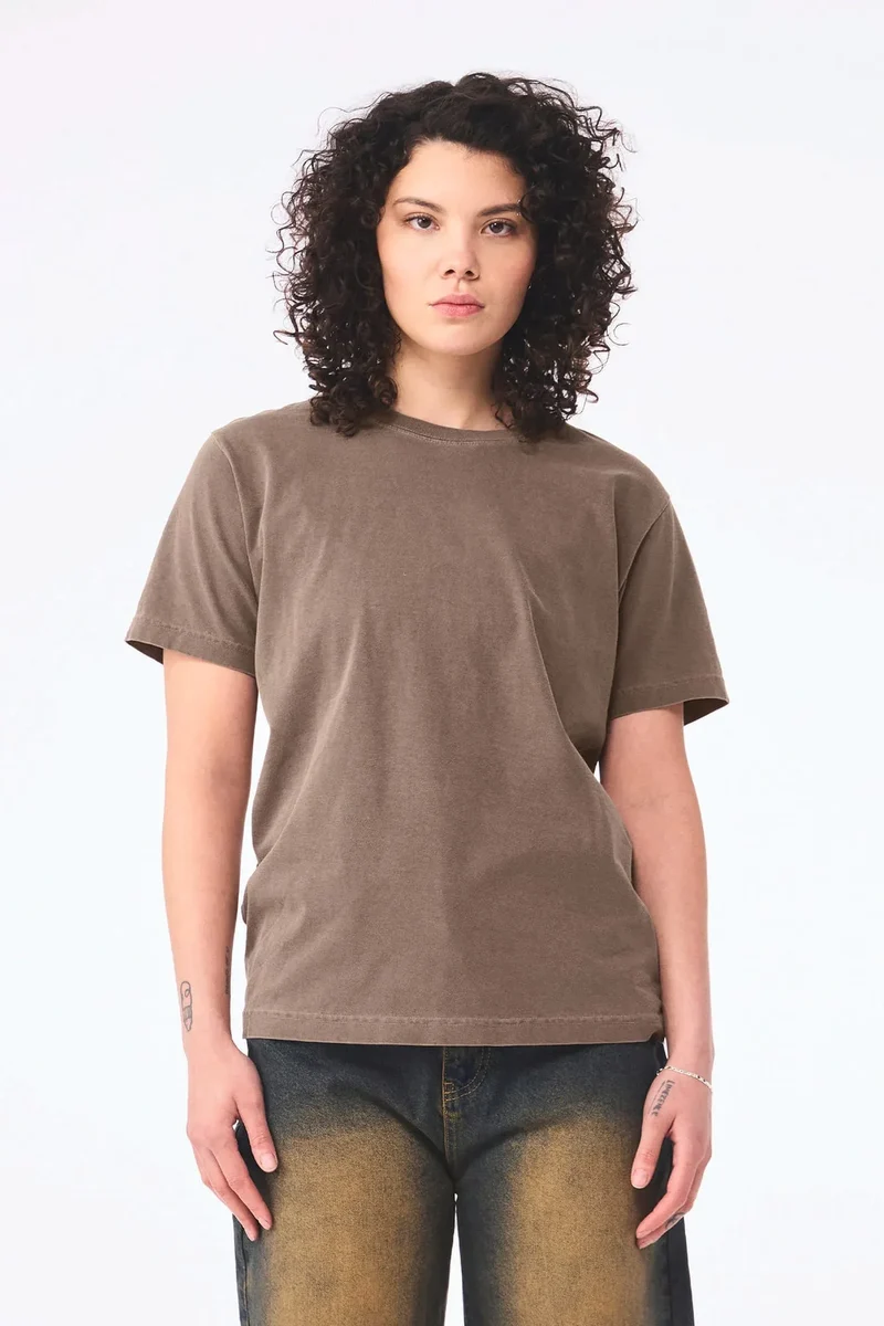 BE4810GD - T-shirt délavé épais unisexe