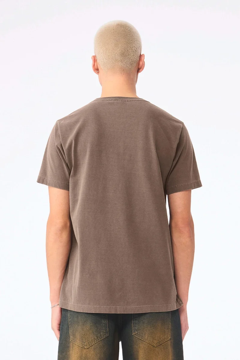 BE4810GD - T-shirt délavé épais unisexe
