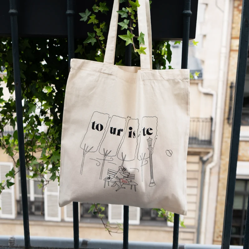 Tote Bag Touriste Paris
