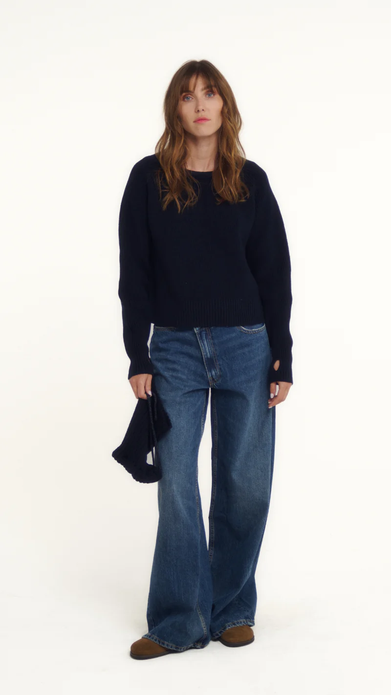 Pull col amovible laine mérinos JOAN 001.