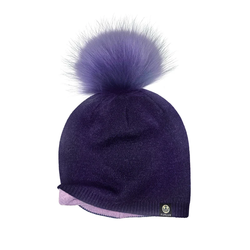 Ensemble tuque foulard reversible