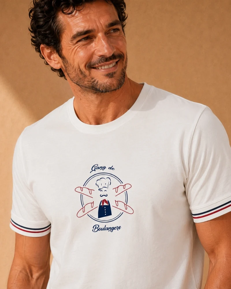T-SHIRT GANG DE BOULANGERS CRÈME | COTON BIO