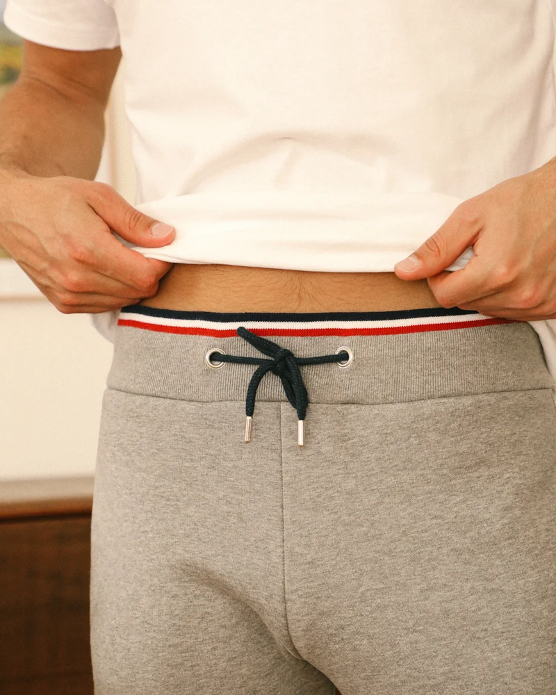 JOGGING ARSENE GRIS | COTON BIO | COUPE AJUSTÉE