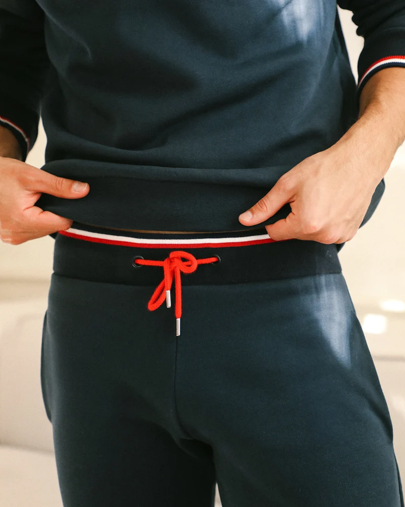 JOGGING MICHEL BLEU | COTON BIO | SLIM FIT