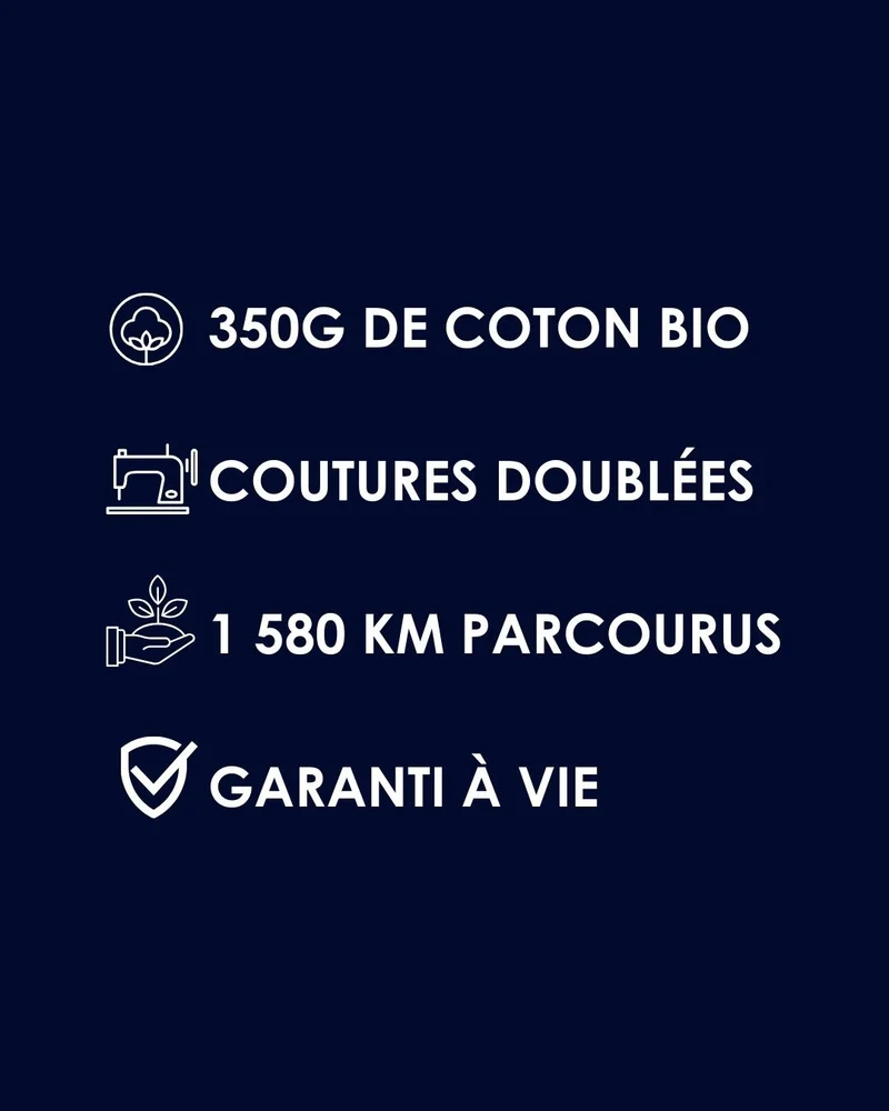 SHORT BLEU MARINE CÉLÉSTIN | COTON BIO