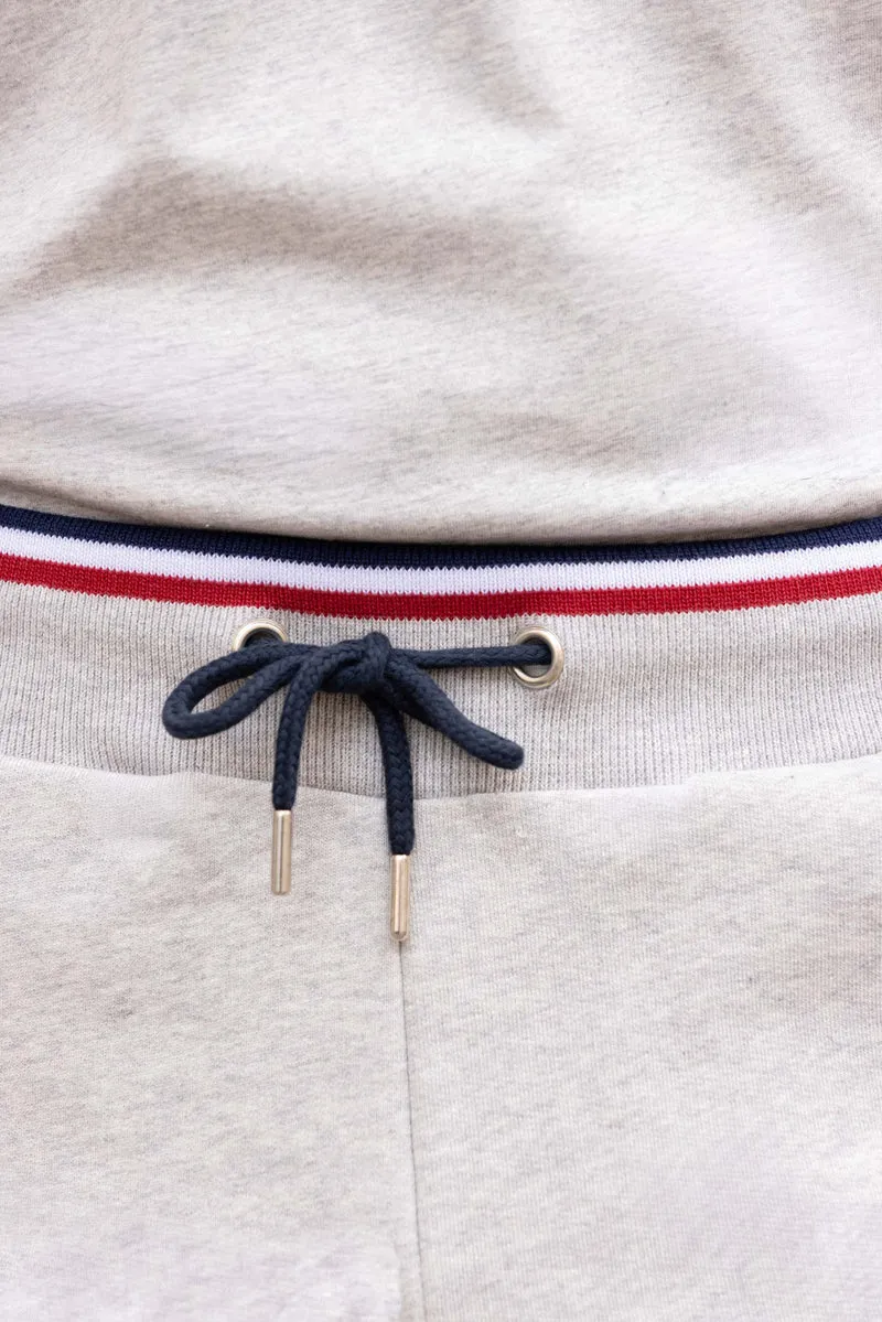 SHORT GRIS CHINÉ CÉLÉSTIN | COTON BIO