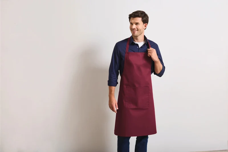 PR154 - Tablier à bavette "Colours" avec poche