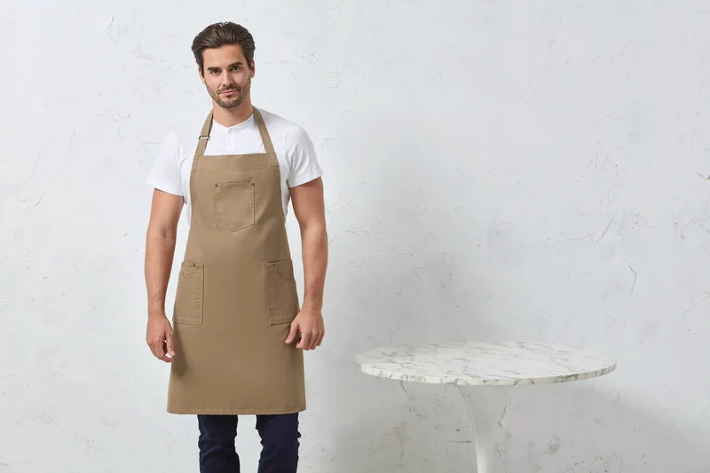 PR132 - Tablier à bavette "Chino"