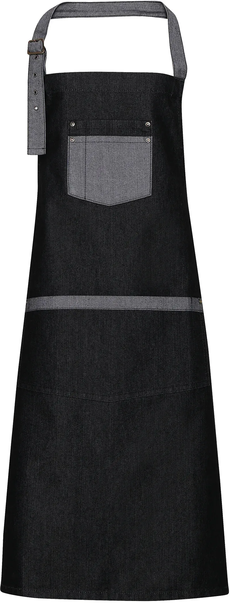 PR127 - Tablier Denim à bavette "Domain"
